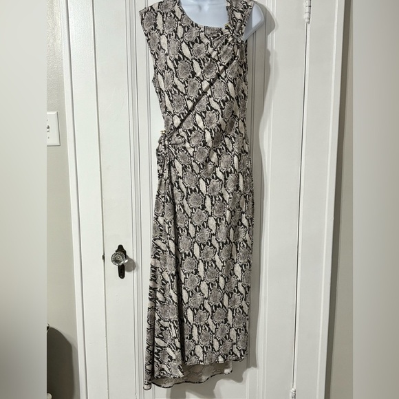 A. L.C.
Beale Snakeskin Print Cutout Midi Dress size 14 - Picture 5 of 12